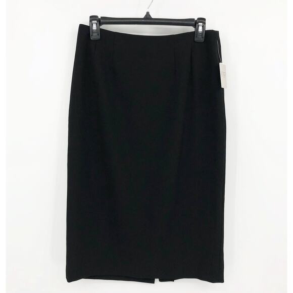 KASPER Women's Classic Pencil Skirt Size 4 Black Crepe Stretch Lined NWT - Picture 4 of 15